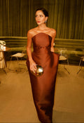 Vestido marrom