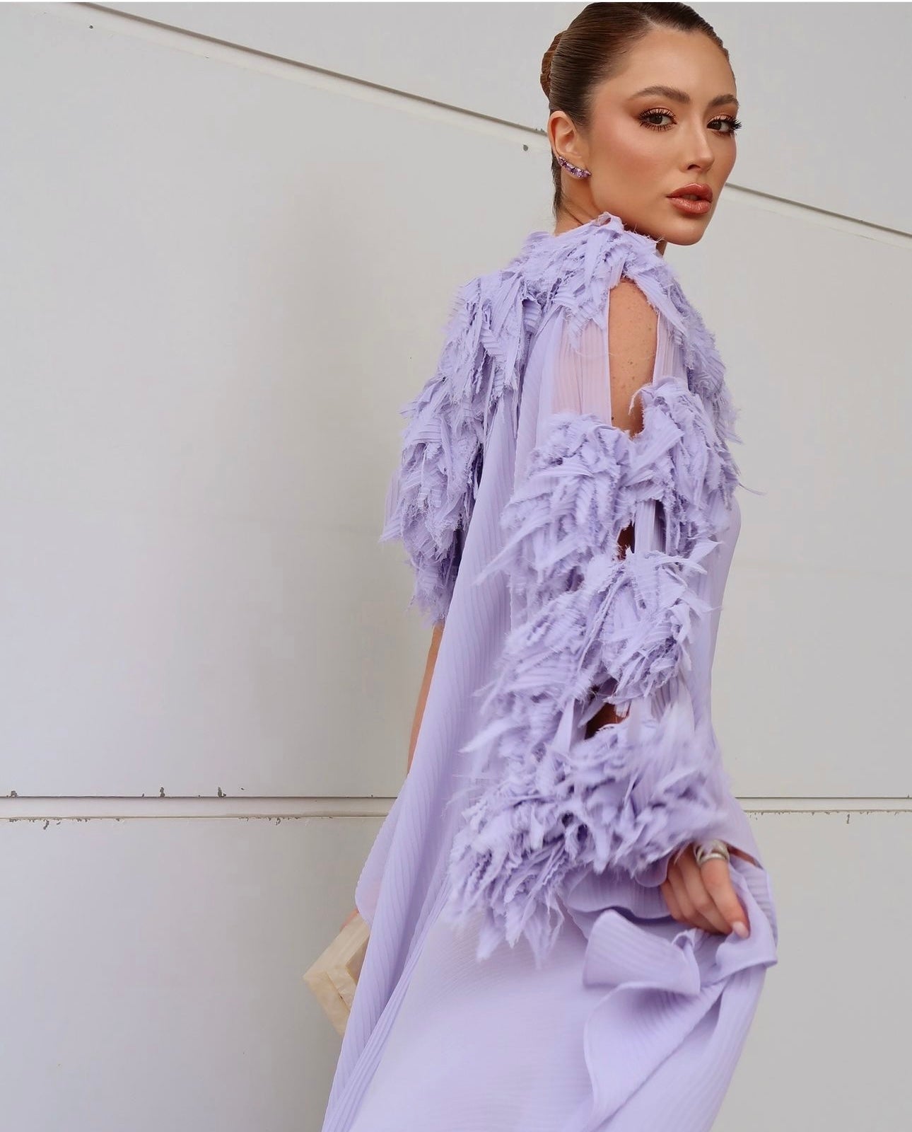 vestido assimétrico chaouiche