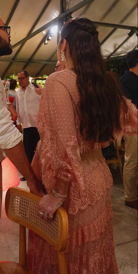 vestido renda francesa rosa